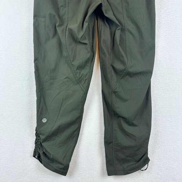 Lululemon Athletica Olive Green Joggers Womens 6 Athleisure Active Gym Running - Picture 13 of 14